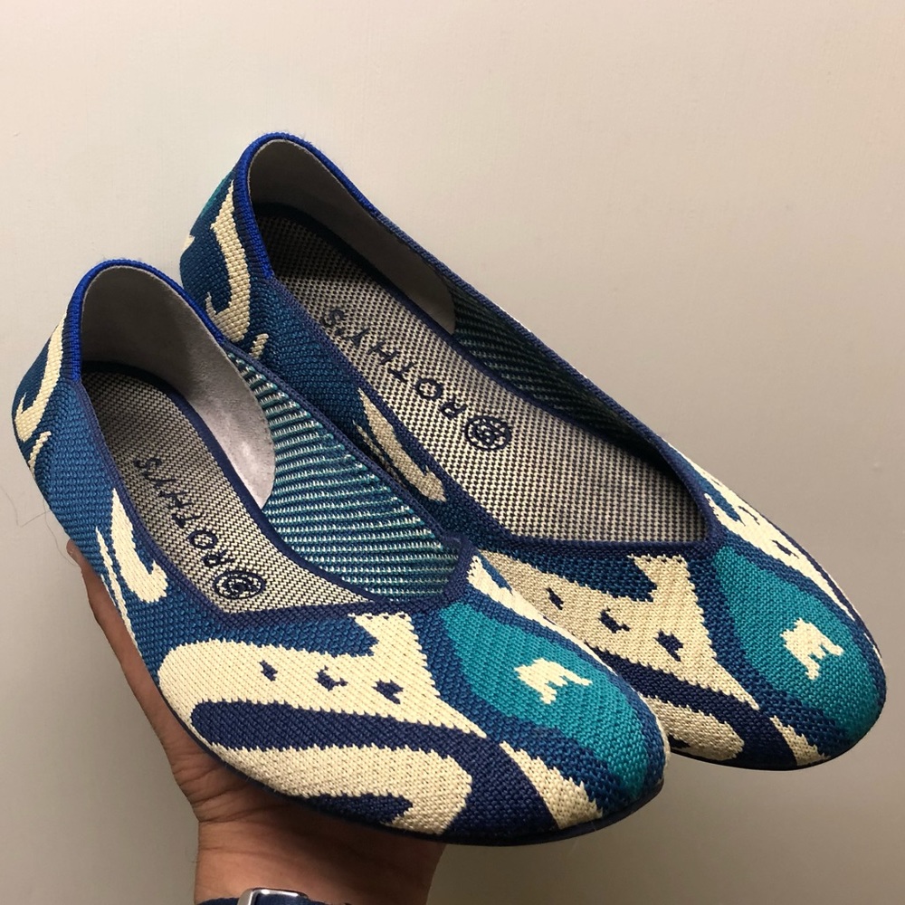 Rothy’s Flats (Moroccan blue) size 10 (shrunk)